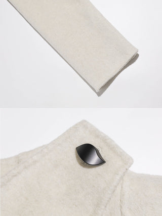 Snow Belted Wool Coat