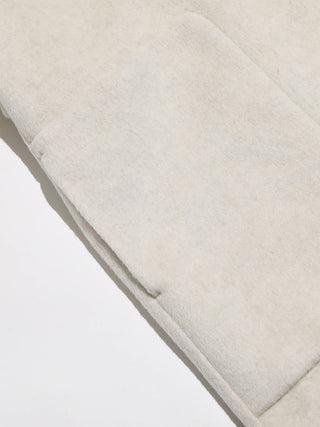 Snow Belted Wool Coat