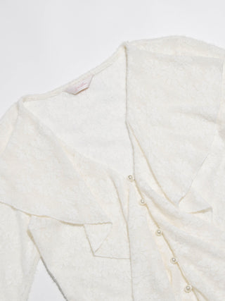 Snow White Frill Cardigan