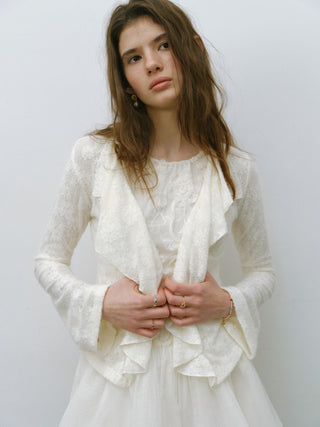 Snow White Frill Cardigan