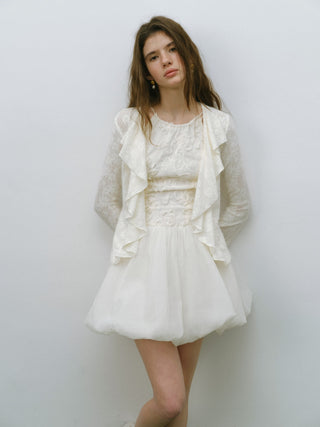 Snow White Frill Cardigan