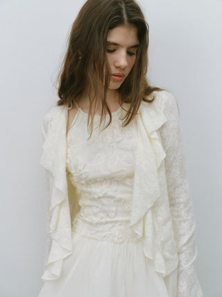 Snow White Frill Cardigan