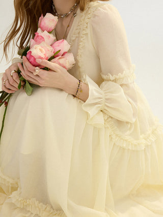 Solea Frill Maxi Dress
