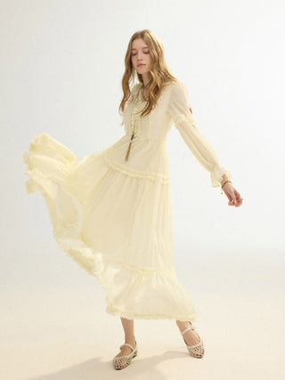 Solea Frill Maxi Dress