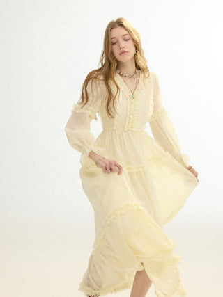 Solea Frill Maxi Dress