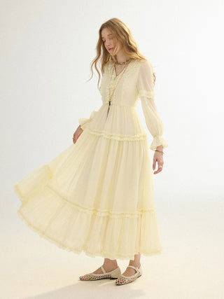 Solea Frill Maxi Dress