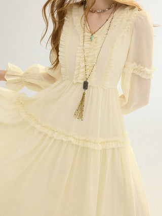 Solea Frill Maxi Dress