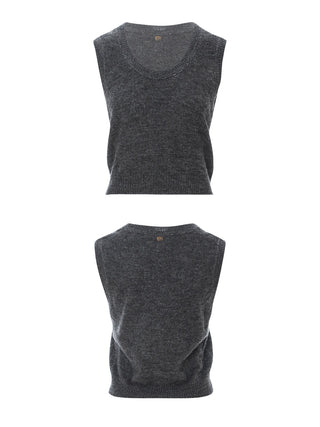 Solid Knit Vest