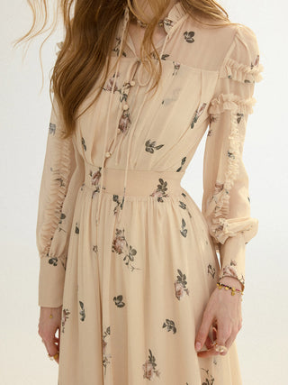 Sophia Frill Maxi Dress