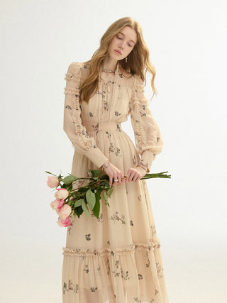 Sophia Frill Maxi Dress