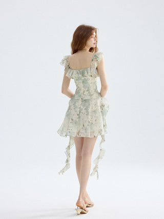 Sorbet Ruffle Mini Dress
