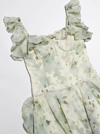 Sorbet Ruffle Mini Dress