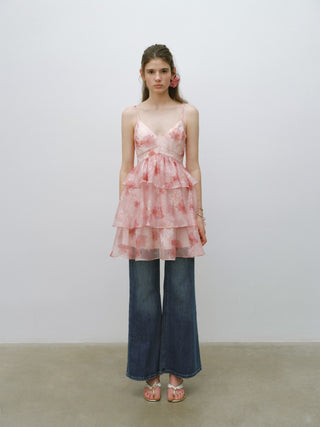 Spring Bloom Tiered Mini Dress