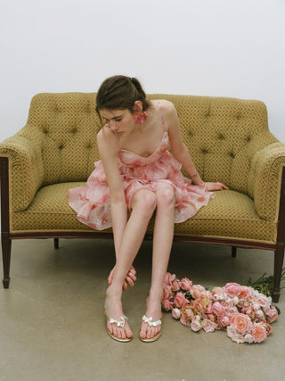 Spring Bloom Tiered Mini Dress