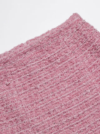 Strawberry Tweed Skirt