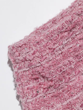 Strawberry Tweed Skirt