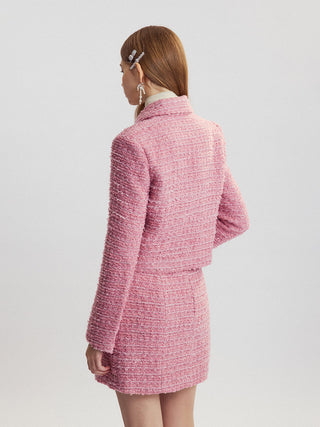 Strawberry Tweed Skirt