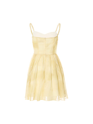 Sunny Paisley Embroidered Mini Dress
