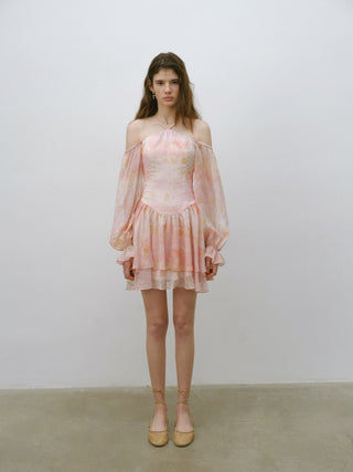 Sunset Golden Mini Dress