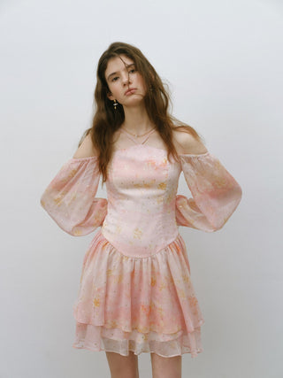 Sunset Golden Mini Dress