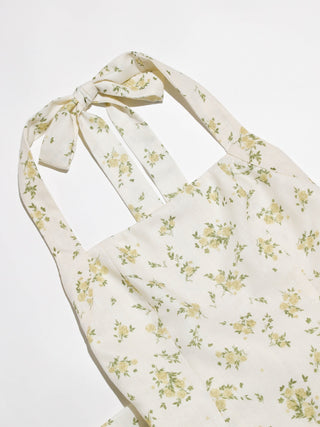 Sunshine Ribbon Halterneck Mini Dress