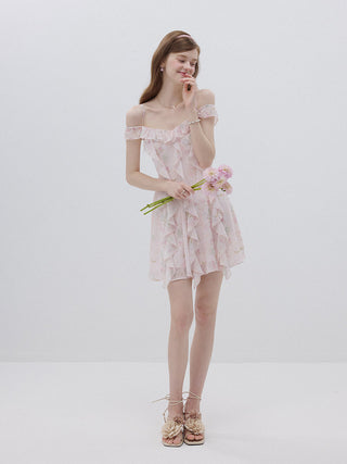 Sweety Off-Shoulder Mini Dress