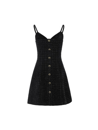 Tier Tweed Mini Dress
