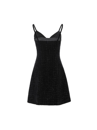 Tier Tweed Mini Dress