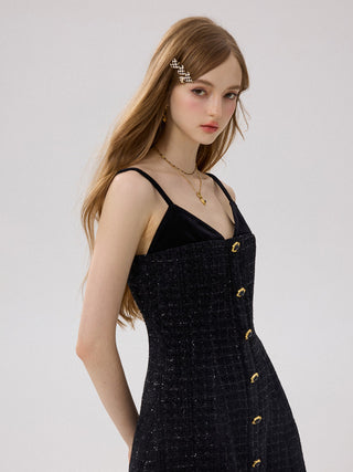 Tier Tweed Mini Dress