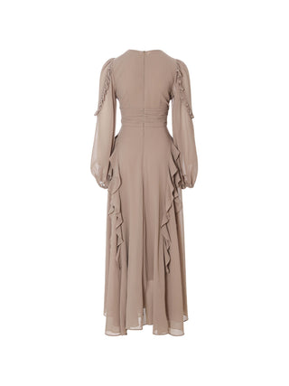 Truffle Ruffle Long Dress