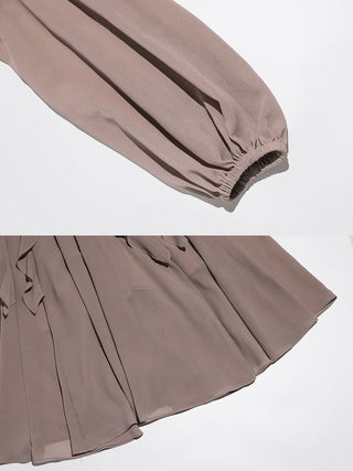 Truffle Ruffle Long Dress