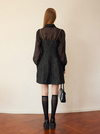 Twinkle Noir Mini Dress