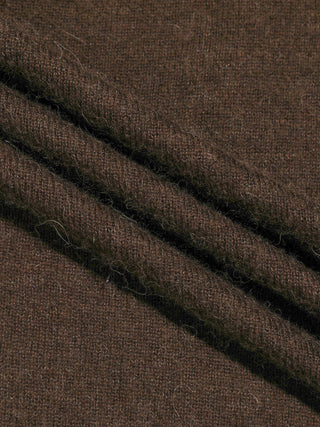 Veil Layered Knit Set Brown