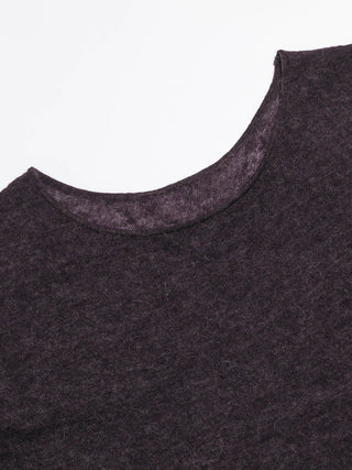 Veil Layered Knit Set Purple