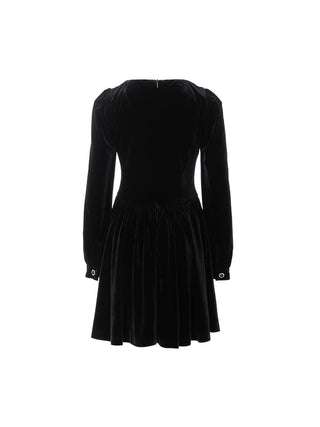 Velvet Ribbon Mini Dress