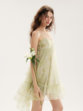 Verni Back Ribbon Mini Dress