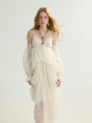 Viella Drape Maxi Dress