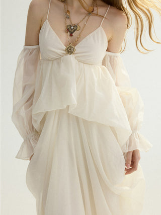 Viella Drape Maxi Dress