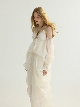 Viella Drape Maxi Dress