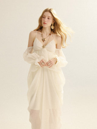 Viella Drape Maxi Dress