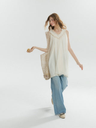 Vien Sheer Tunic Mini Dress