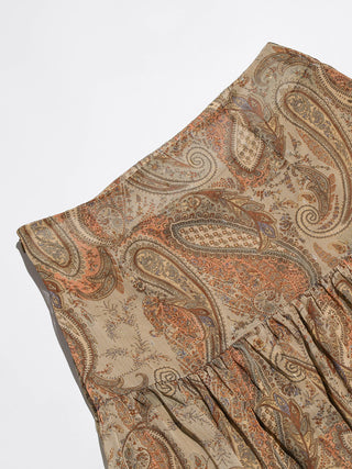 Vintage Paisley Maxi Skirt