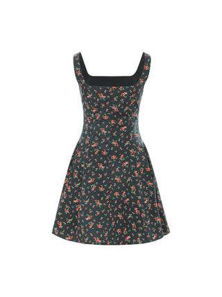 Vintage Garden Flare Mini Dress