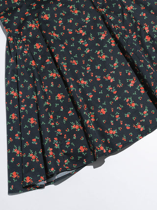 Vintage Garden Flare Mini Dress
