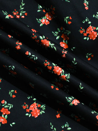 Vintage Garden Flare Mini Dress