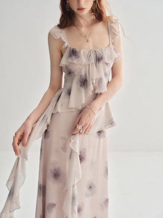 Viola Ruffle Maxi Dress