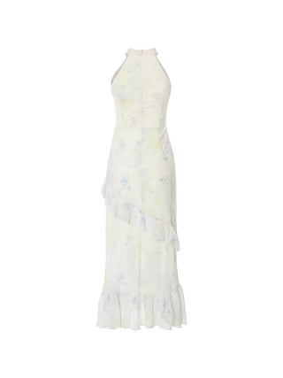 Water Garden Halterneck Maxi Dress