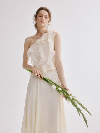Wave One-shoulder Blouse