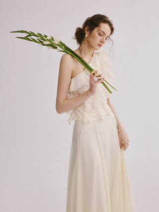 Wave One-shoulder Blouse