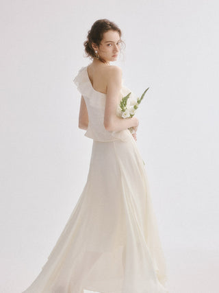 Wave One-shoulder Blouse